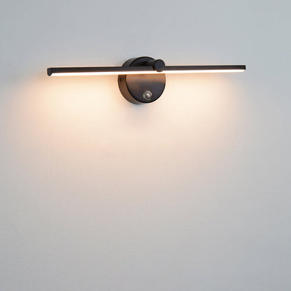 Modern Minimalist Aluminum Long Strip Rotatable LED Wall Sconce Lamp for Bedroom