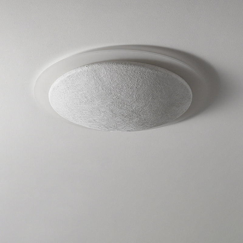 モダンでミニマリストな樹脂製アクリル製ムーンシェードLEDフラッシュマウントシーリングライト（寝室用）