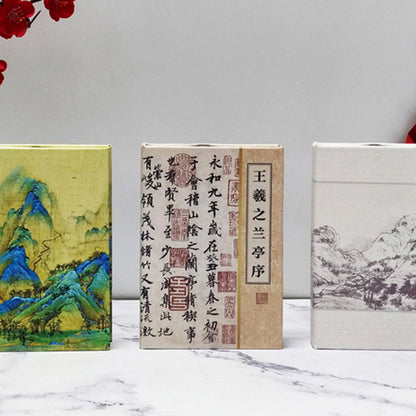 Contemporary Creative Foldable Book Shaped Rectangle PU Paper LED Table Lamp For Bedroom