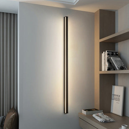 مصباح حائط LED مستطيل الشكل طويل من الحديد بتصميم عصري بسيط لغرفة النوم 
