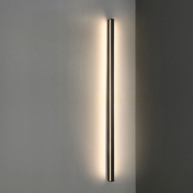 مصباح حائط LED مستطيل الشكل طويل من الحديد بتصميم عصري بسيط لغرفة النوم 