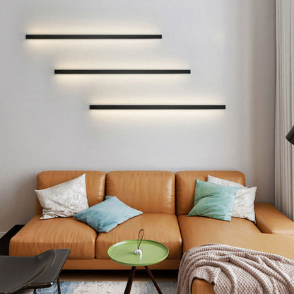 مصباح حائط LED مستطيل الشكل طويل من الحديد بتصميم عصري بسيط لغرفة النوم 