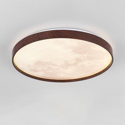 Modern Minimalist Round Dome Iron Plastic Acrylic LED Flush Mount Ceiling Light For Bedroom