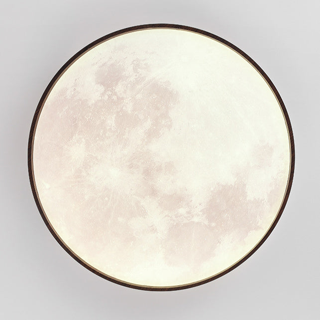 Modern Minimalist Round Dome Iron Plastic Acrylic LED Flush Mount Ceiling Light For Bedroom