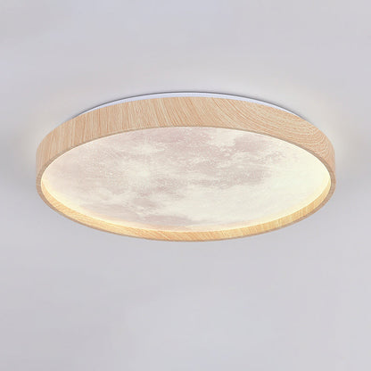 Modern Minimalist Round Dome Iron Plastic Acrylic LED Flush Mount Ceiling Light For Bedroom