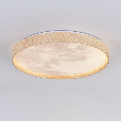 Modern Minimalist Round Dome Iron Plastic Acrylic LED Flush Mount Ceiling Light For Bedroom