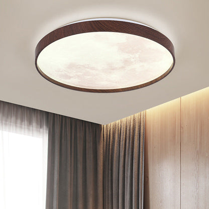 Modern Minimalist Round Dome Iron Plastic Acrylic LED Flush Mount Ceiling Light For Bedroom