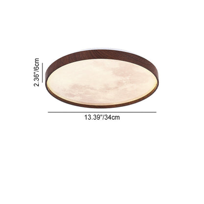 Modern Minimalist Round Dome Iron Plastic Acrylic LED Flush Mount Ceiling Light For Bedroom
