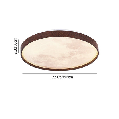 Modern Minimalist Round Dome Iron Plastic Acrylic LED Flush Mount Ceiling Light For Bedroom