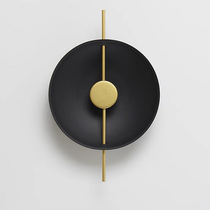 Contemporary Creative Flying Saucer Round Hardware LED Wall Sconce Lamp For Bedroom