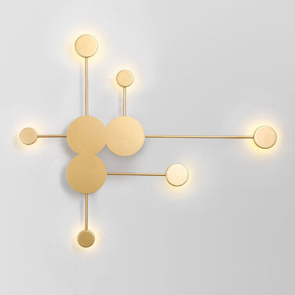 Contemporary Creative Dipper Round Iron Acrylic LED Wall Sconce Lamp For Bedroom