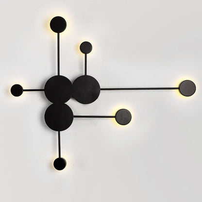 Contemporary Creative Dipper Round Iron Acrylic LED Wall Sconce Lamp For Bedroom