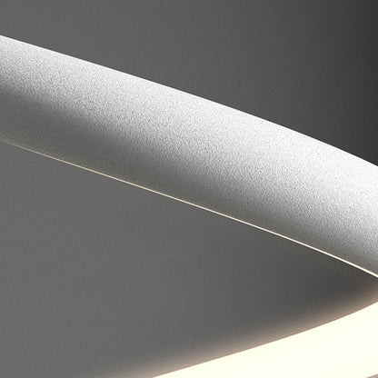 مصباح معلق LED حلزوني معاصر من الألومنيوم بتصميم إسكندنافي لغرفة النوم