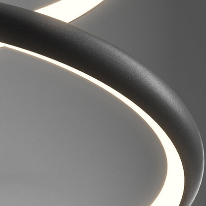 مصباح معلق LED حلزوني معاصر من الألومنيوم بتصميم إسكندنافي لغرفة النوم