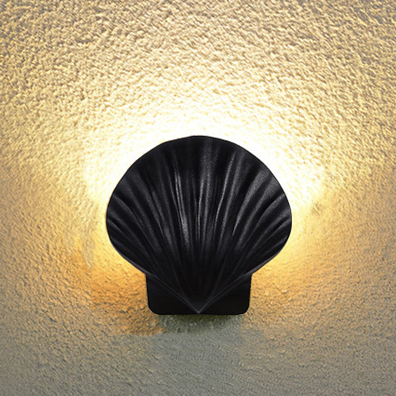 Contemporary Creative Waterproof Shell Round Aluminum LED Wall Sconce Lamp For Hallway