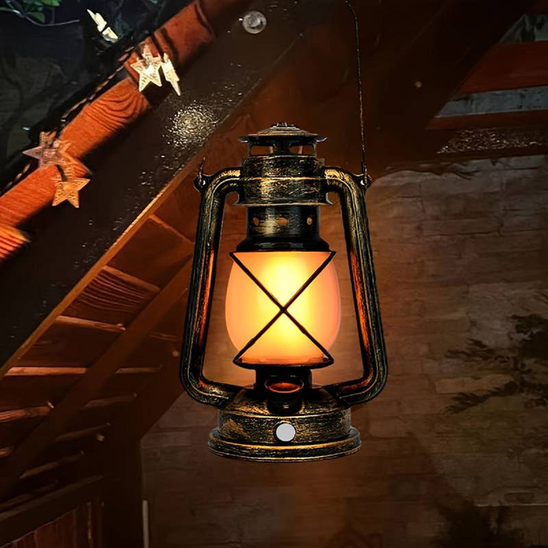 Traditional Vintage USB Horse Lamp Lantern Round ABS LED Table Lamp For Living Room