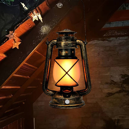 Traditional Vintage USB Horse Lamp Lantern Round ABS LED Table Lamp For Living Room