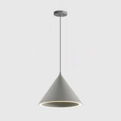 مصباح LED دائري معاصر من الحديد بتصميم إسكندنافي على شكل مخروط ماكارون لغرفة النوم 