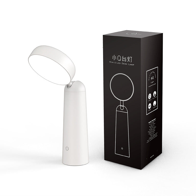 Modern Minimalist Portable USB Magnifier Shape Round Cylinder ABS LED Table Lamp For Bedroom