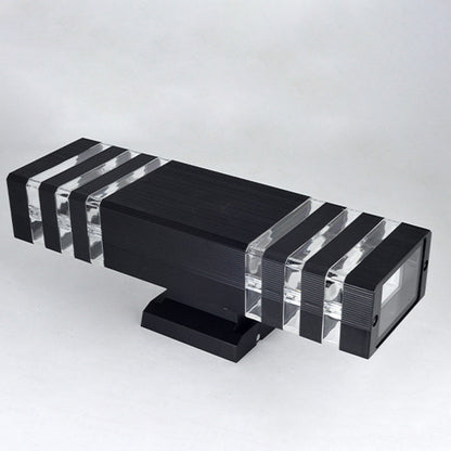 Modern Minimalist Waterproof Rectangle PVC Acrylic 2-Light Wall Sconce Lamp For Outdoor