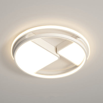 مصباح سقف LED مدمج بتصميم عصري بسيط على شكل مربع مستطيل الشكل مصنوع من الحديد والألومنيوم والأكريليك لغرفة النوم