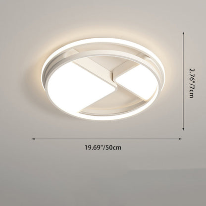 مصباح سقف LED مدمج بتصميم عصري بسيط على شكل مربع مستطيل الشكل مصنوع من الحديد والألومنيوم والأكريليك لغرفة النوم