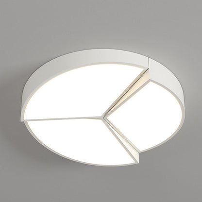 Modern Minimalist Round Square Rectangle Block Combination Iron Acrylic LED Flush Mount Ceiling Light for Bedroom