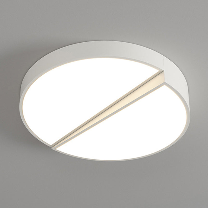 Modern Minimalist Round Square Rectangle Block Combination Iron Acrylic LED Flush Mount Ceiling Light for Bedroom