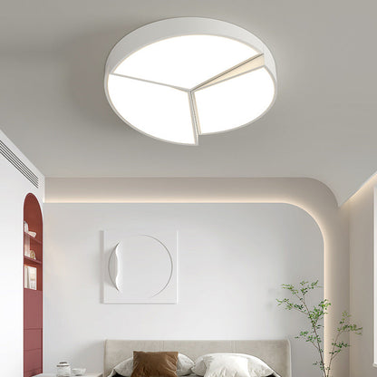 Modern Minimalist Round Square Rectangle Block Combination Iron Acrylic LED Flush Mount Ceiling Light for Bedroom