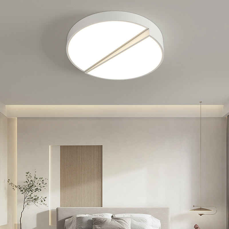 Modern Minimalist Round Square Rectangle Block Combination Iron Acrylic LED Flush Mount Ceiling Light for Bedroom