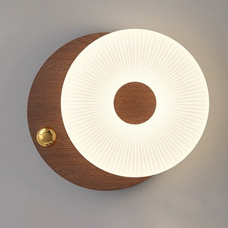 Modern Art Deco Flower Pentagon Round Triangle Wood Rotational Molding LED Flush Mount Ceiling Light For Bedroom
