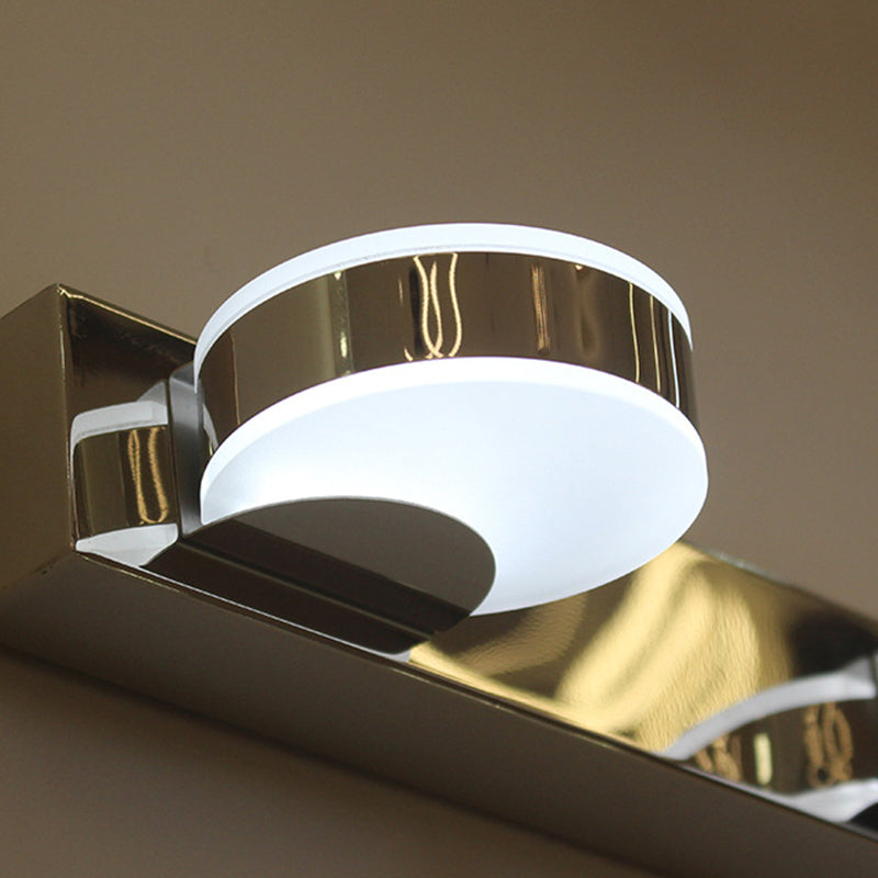 مصباح حائط LED دائري خطي من الحديد الأكريليك بتصميم عصري بسيط للحمام 