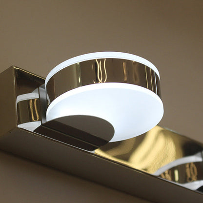 مصباح حائط LED دائري خطي من الحديد الأكريليك بتصميم عصري بسيط للحمام 