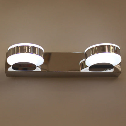 مصباح حائط LED دائري خطي من الحديد الأكريليك بتصميم عصري بسيط للحمام 