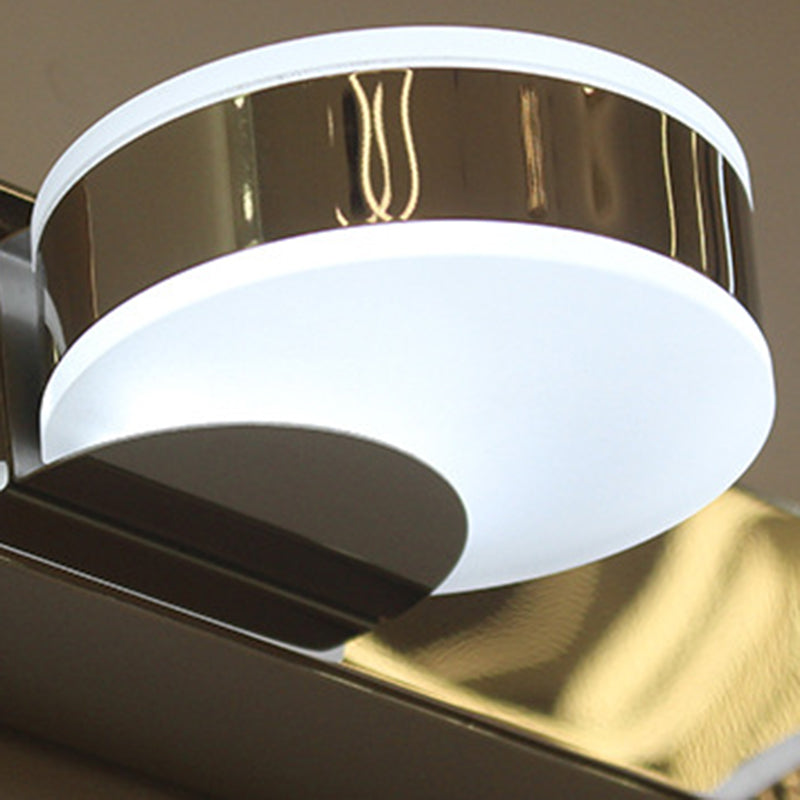 مصباح حائط LED دائري خطي من الحديد الأكريليك بتصميم عصري بسيط للحمام 