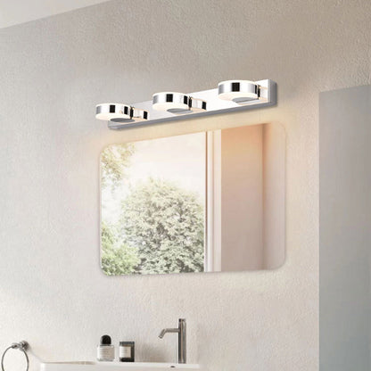 مصباح حائط LED دائري خطي من الحديد الأكريليك بتصميم عصري بسيط للحمام 