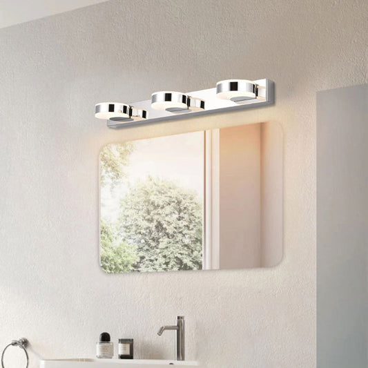 مصباح حائط LED دائري خطي من الحديد الأكريليك بتصميم عصري بسيط للحمام 