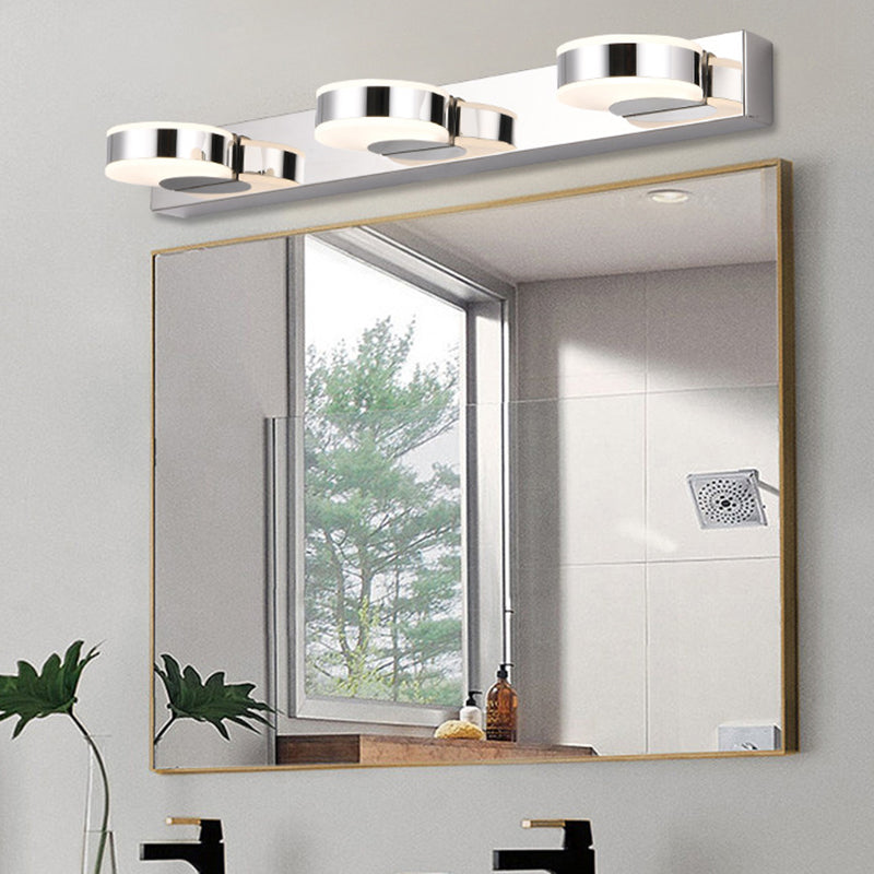 مصباح حائط LED دائري خطي من الحديد الأكريليك بتصميم عصري بسيط للحمام 