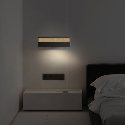 Modern Minimalist Rotatable Rectangular Linear Silicone Aluminum LED Wall Sconce Lamp For Bedroom