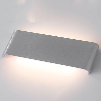 Modern Minimalist Rectangle Aluminum Acrylic LED Wall Sconce Lamp For Bedroom