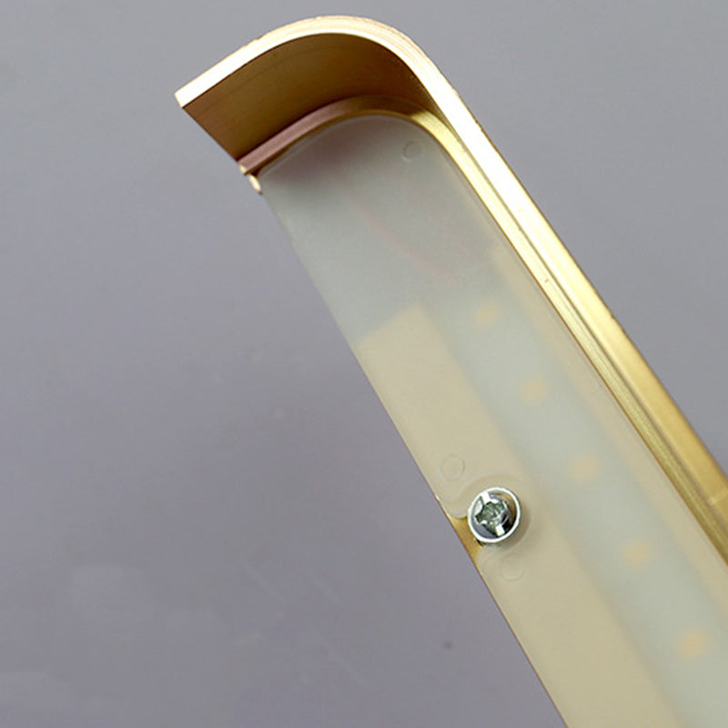 Modern Minimalist Rectangle Aluminum Acrylic LED Wall Sconce Lamp For Bedroom