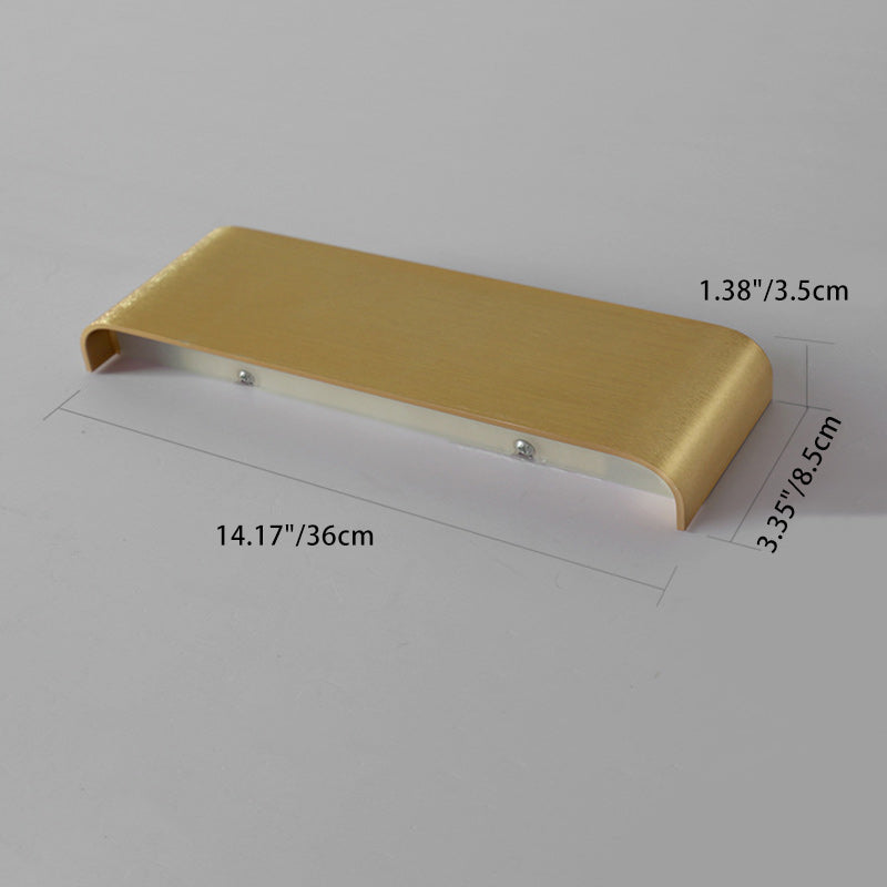 Modern Minimalist Rectangle Aluminum Acrylic LED Wall Sconce Lamp For Bedroom