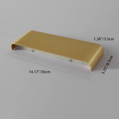 Modern Minimalist Rectangle Aluminum Acrylic LED Wall Sconce Lamp For Bedroom
