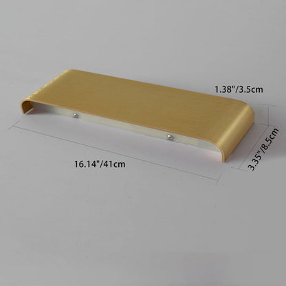 Modern Minimalist Rectangle Aluminum Acrylic LED Wall Sconce Lamp For Bedroom