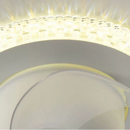 Contemporary Creative Cloud Shape ABS Iron LED Flush Mount Ceiling Fan Light For Bedroom