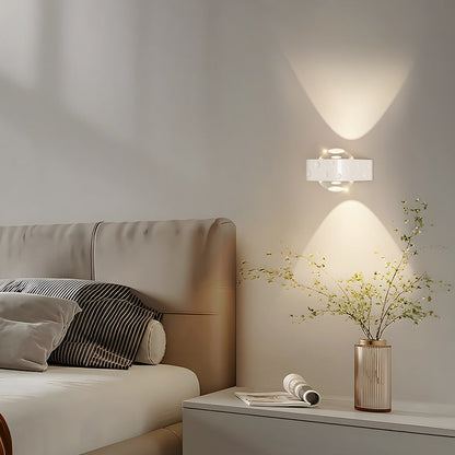 Contemporary Scandinavian Round Oval Ball Iron Aluminum Crystal LED Wall Sconce Lamp For Bedroom