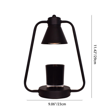 Contemporary Scandinavian Round Prism Iron 1-Light Melting Wax Table Lamp For Bedroom