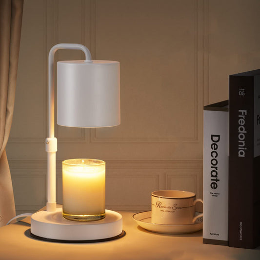 Modern Minimalist Lift Adjustable Round Cylinder Iron 1-Light Melting Wax Table Lamp For Bedroom