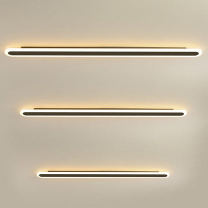 Modern Minimalist Linear Iron Acrylic LED Wall Sconce Lamp For Bedroom