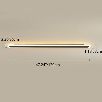 Modern Minimalist Linear Iron Acrylic LED Wall Sconce Lamp For Bedroom